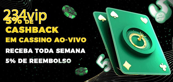 Promoções do cassino ao Vivo 234vip